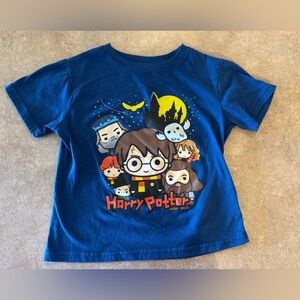 Kids Blue Harry Potter Short Sleeve Cotton Tee, Size 5/6